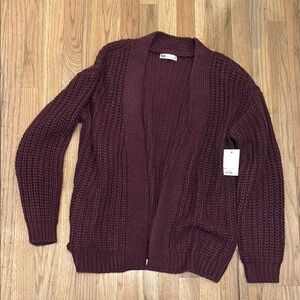 So Burgundy Knit Sweater